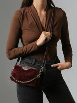 Cross Body Tas Vintage Leder Mila louise Bruin vintage 2367XFUC-vue-porte